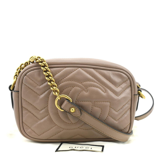 Gucci GG Marmont Mini Matelasse Leather Crossbody Bag - Back