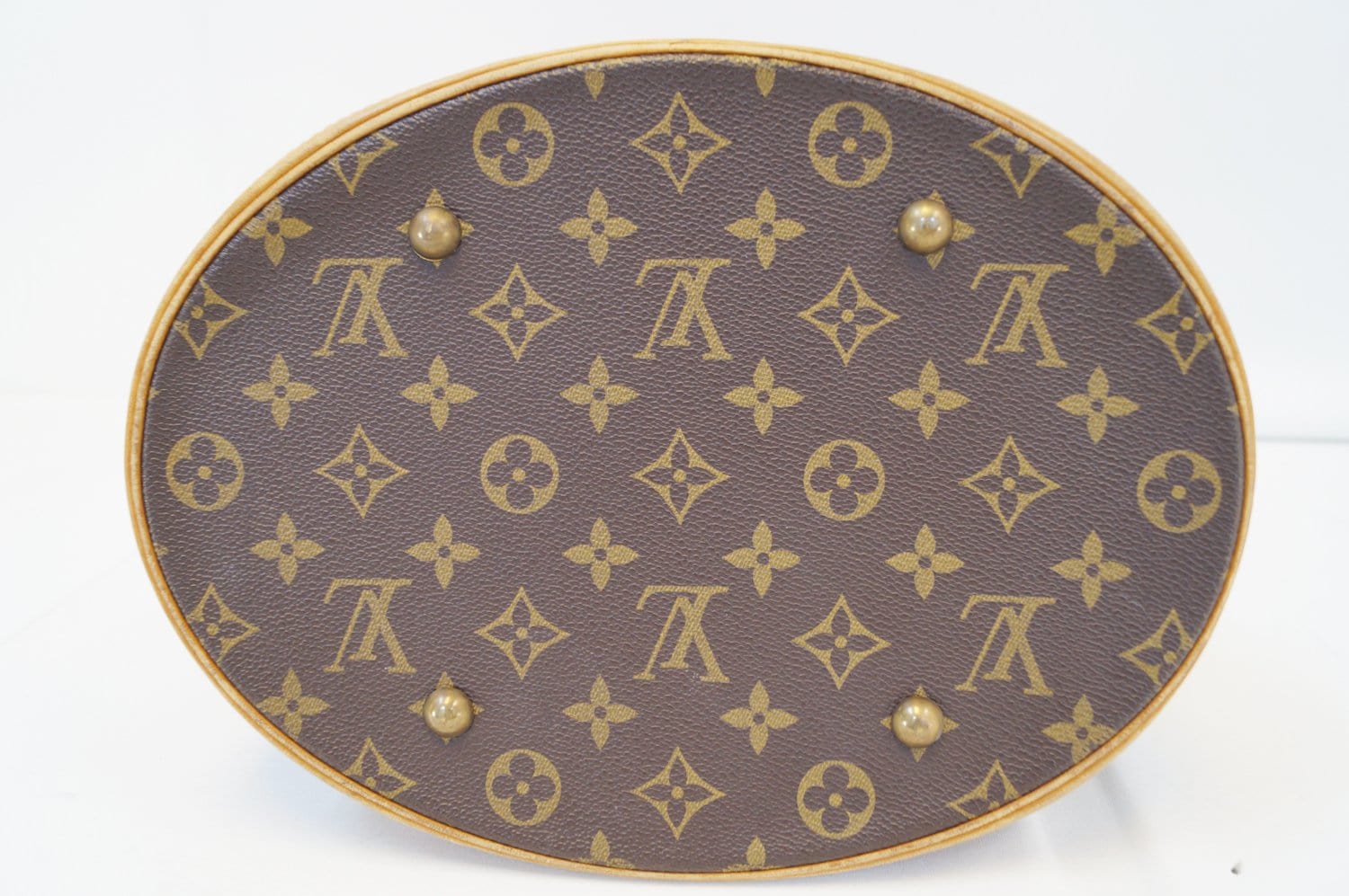 Louis Vuitton Brown, Pattern Print Monogram Bucket GM
