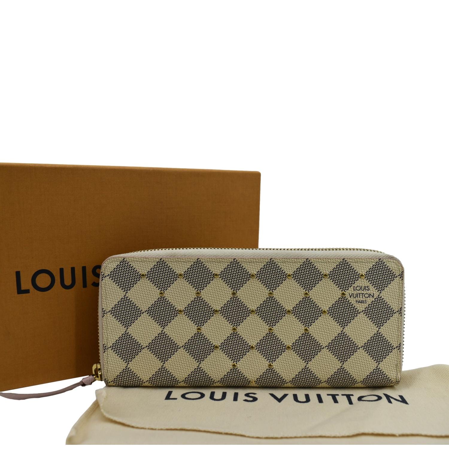 Louis Vuitton Damier Azur Rose Ballerine Clemence Wallet
