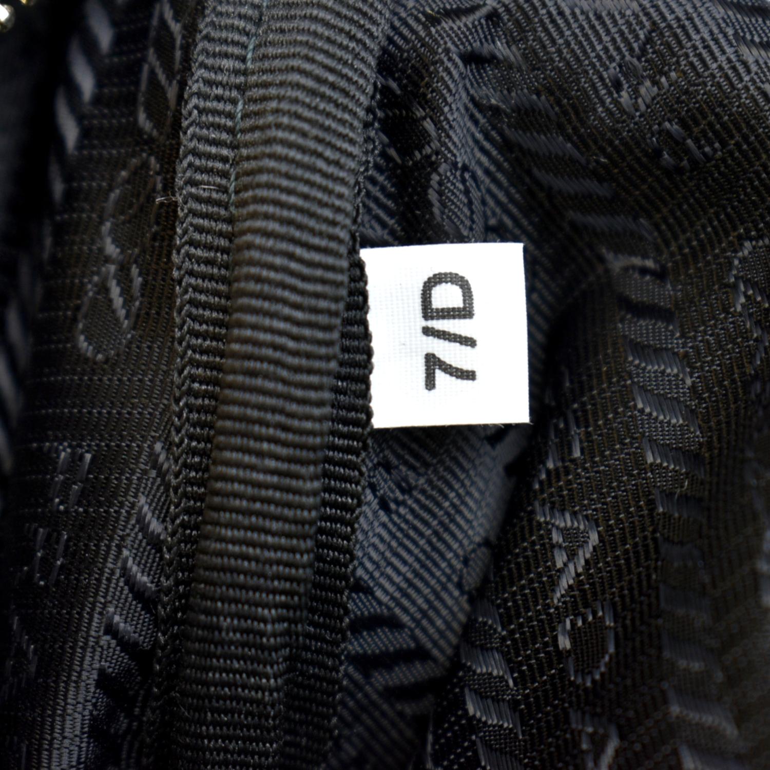 Prada Triangle Leather Shoulder Bag Black