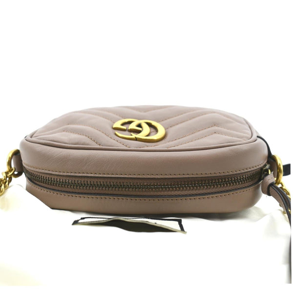 Gucci GG Marmont Mini Matelasse Leather Crossbody Bag - Top