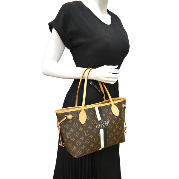 Louis Vuitton Neverfull MM Monogram Canvas Tote Bag - Full View