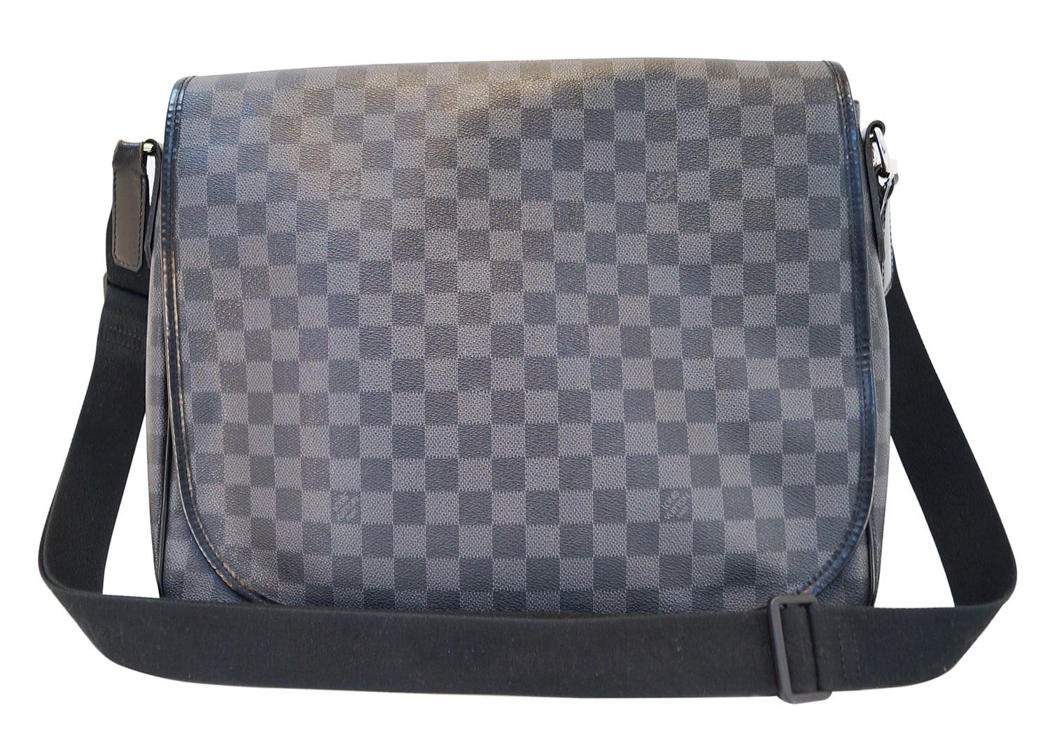 Louis Vuitton Mens Damier Graphite Daniel GM Messenger Bag Black