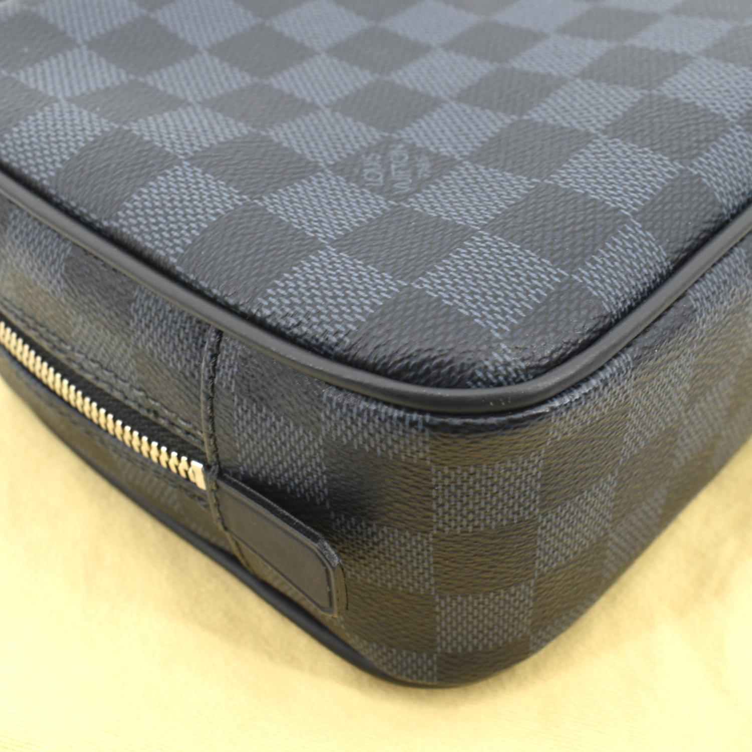 Louis Vuitton Toiletry Pouch Damier Graphite Alps GM in Coated Canvas with  Silver-tone - GB