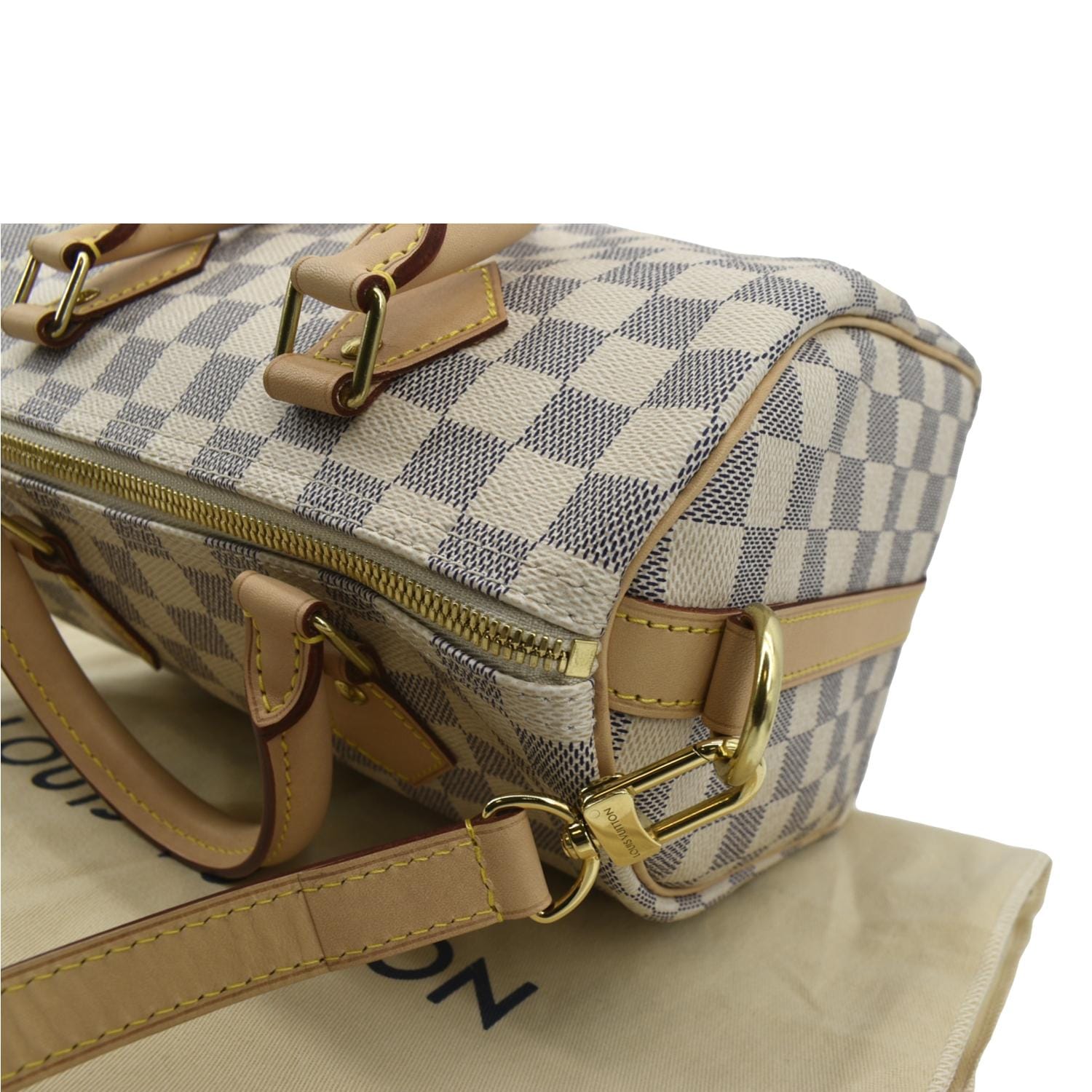 Louis Vuitton Speedy 25 Bandouliere Shoulder Bag White