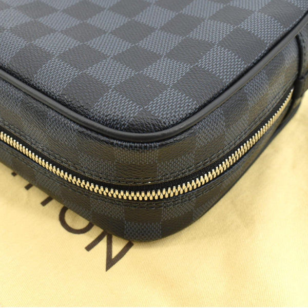 LOUIS VUITTON Toilet GM Damier Graphite Pouch Black