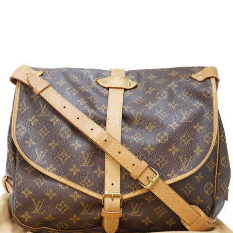 LOUIS VUITTON Saumur 35 Monogram Canvas Shoulder Bag