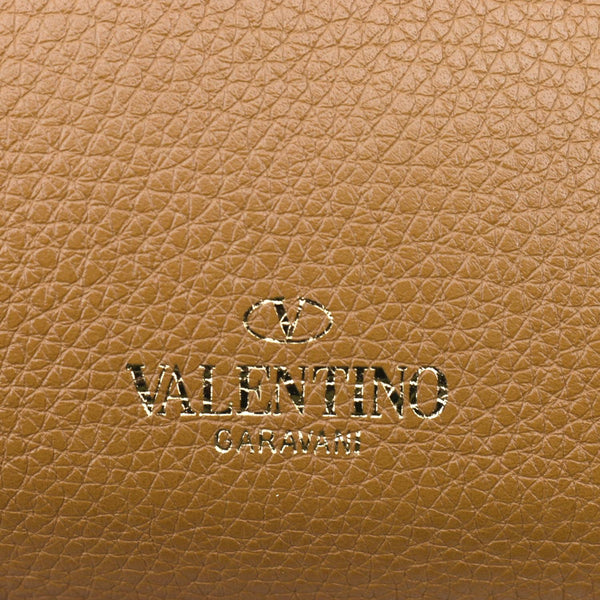 Valentino Spike Leather Belt Bag in Camel Color - Stamp