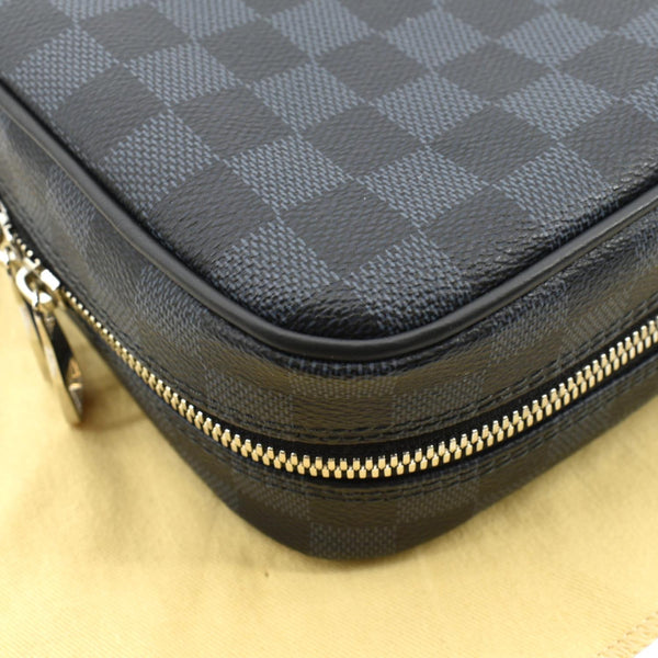 LOUIS VUITTON Toilet GM Damier Graphite Pouch Black
