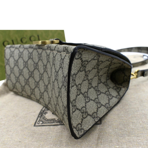 Gucci x Balenciaga Hourglass GG Supreme Shoulder Bag - Bottom Right