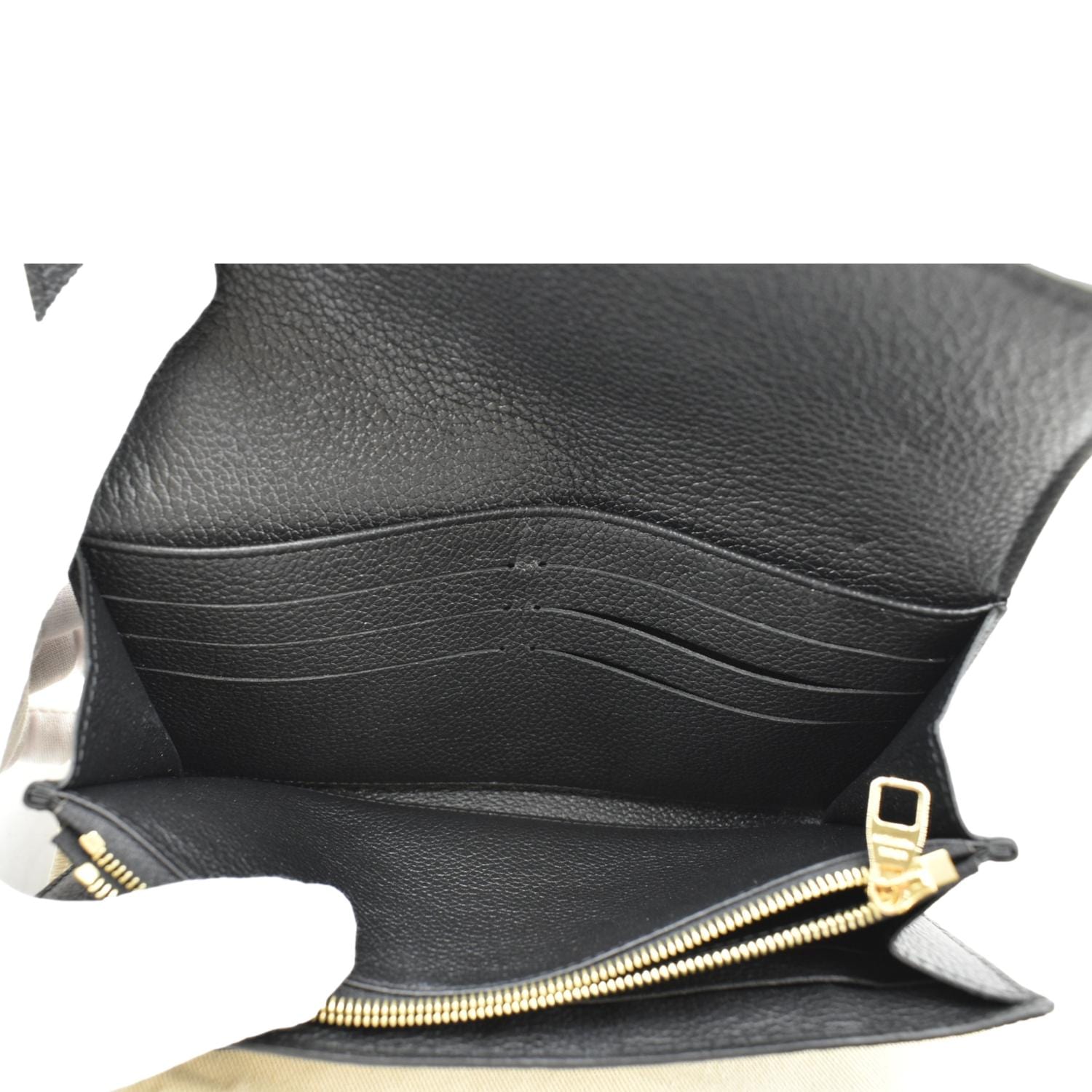 Louis Vuitton Womens Sarah Wallet Black Empreinte Leather – Luxe Collective