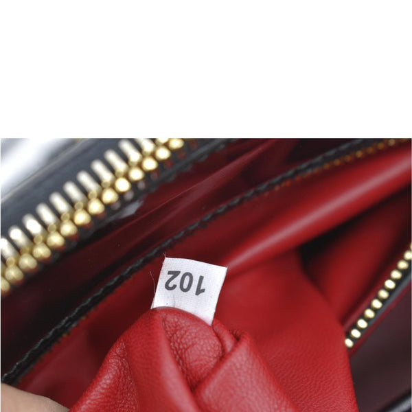 Prada Double Zip Patent Leather Shoulder Bag Black - 102