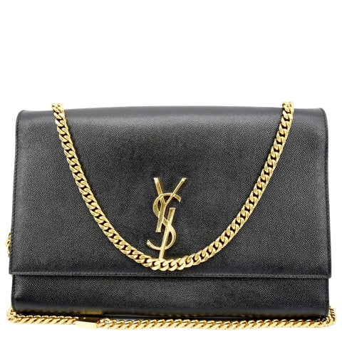 YVES SAINT LAURENT Kate Leather Shoulder Bag Black