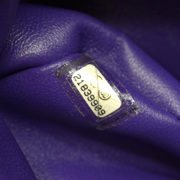 Chanel chevron Mini Flap Patent Calfskin Leather Shoulder Bag - Serial Number