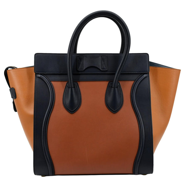 Celine Luggage Calfskin Leather Tote Bag Tri-Color - Back