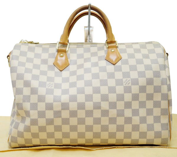 LOUIS VUITTON Damier Azur Speedy 35 Bandouliere Shoulder Bag