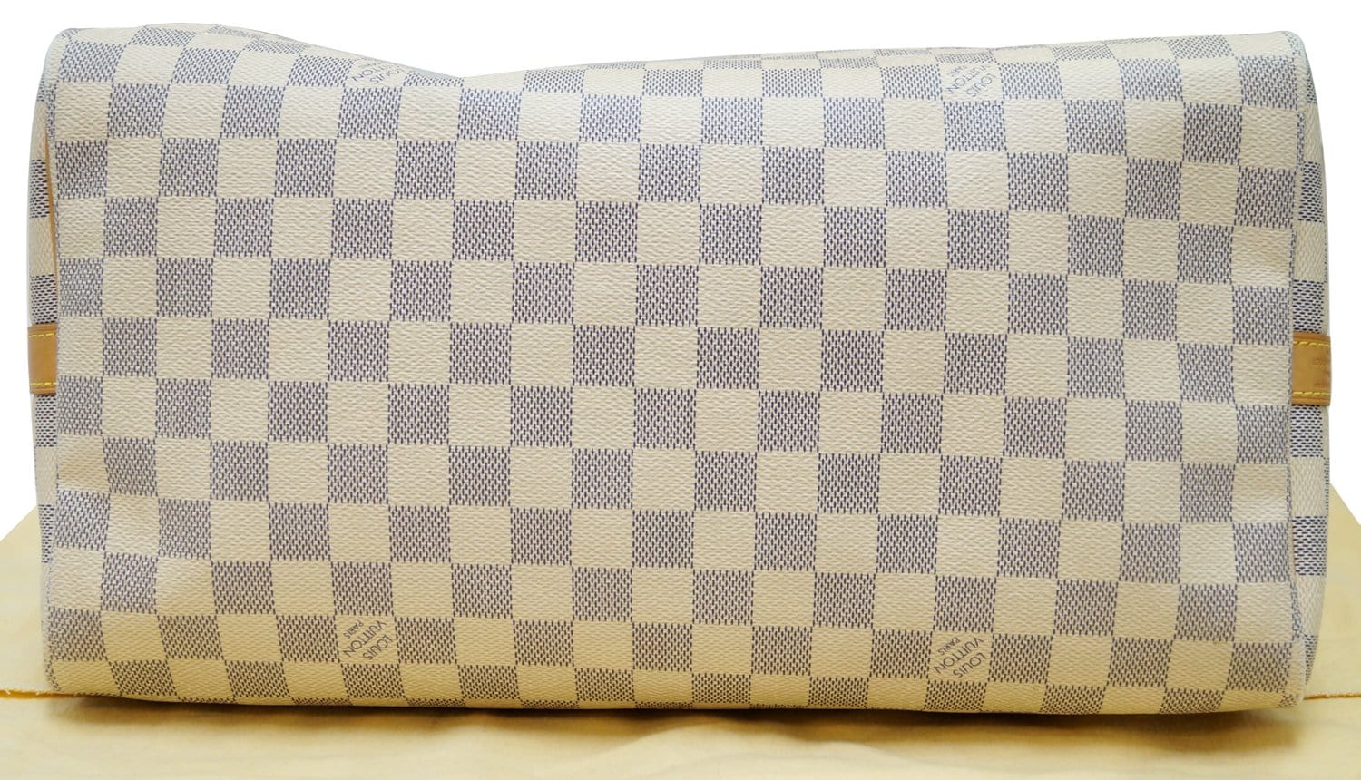 Louis Vuitton Neutrals, Pattern Print Damier Azur Speedy Bandouliere 35