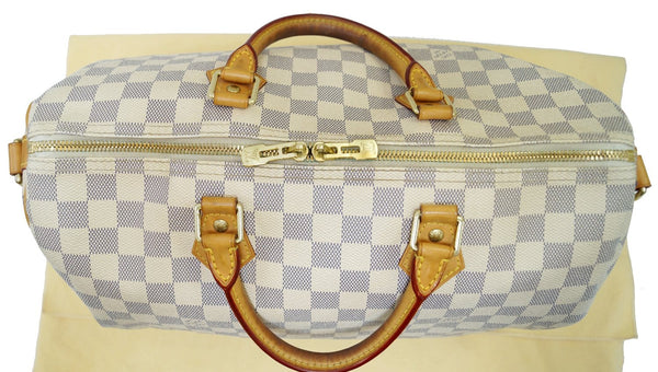 LOUIS VUITTON Damier Azur Speedy 35 Bandouliere Shoulder Bag