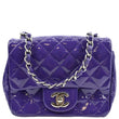 Chanel Mini Flap Patent Calfskin Leather Shoulder Bag - Front