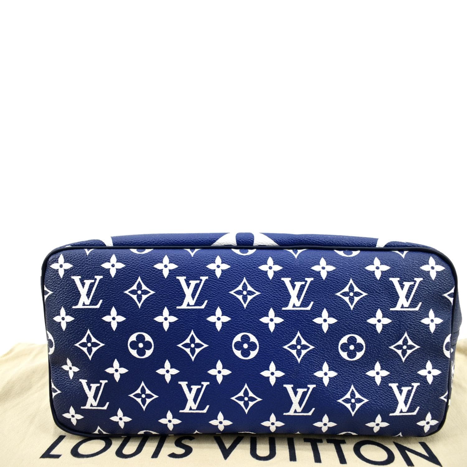 Louis Vuitton Blue Monogram Giant Escale Neverfull Pochette 824lv45