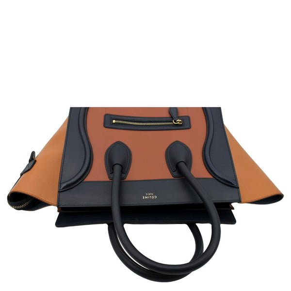 Celine Luggage Calfskin Leather Tote Bag Tri-Color - Top