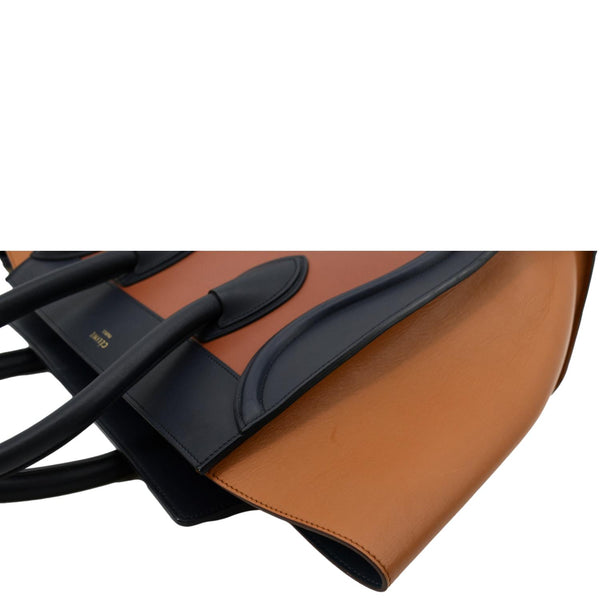 Celine Luggage Calfskin Leather Tote Bag Tri-Color - Top Left