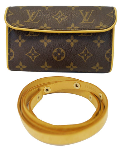 LOUIS VUITTON Monogram Pochette Florentine Pouch Bum Bag