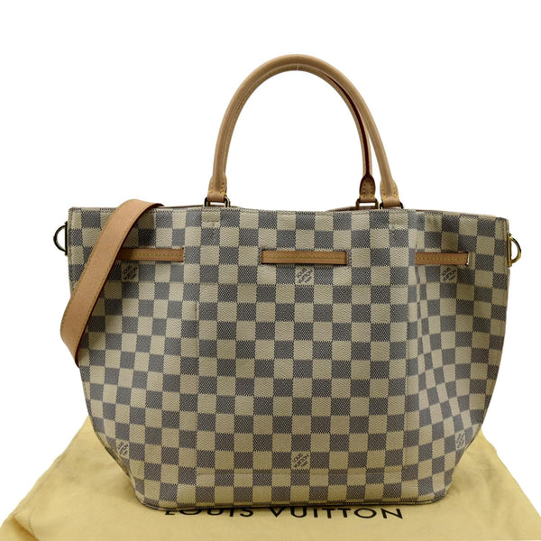 Louis Vuitton Girolata Damier Azur Shoulder Bag White - Back