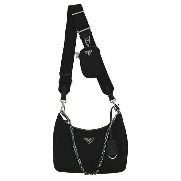 PRADA Re-Edition 2005 Re-Nylon Shoulder Bag Black