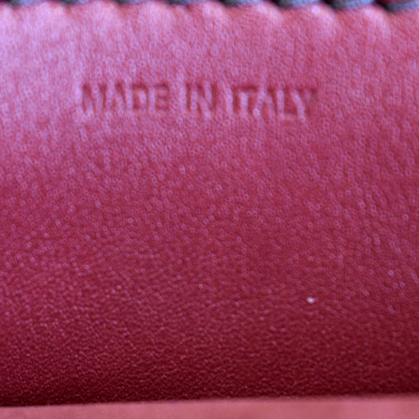 CHRISTIAN DIOR Dio(r)evolution Flap Calfskin Shoulder Bag Dark Red