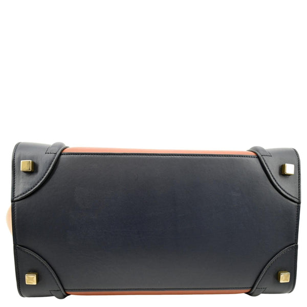 Celine Luggage Calfskin Leather Tote Bag Tri-Color - Bottom