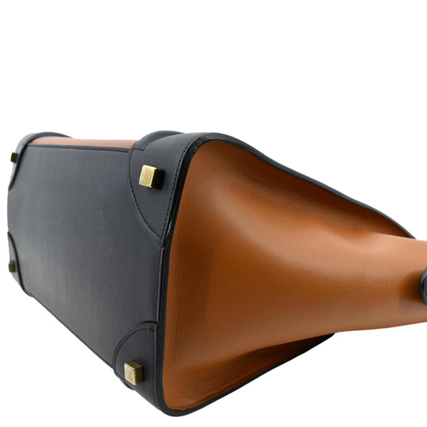 Celine Luggage Calfskin Leather Tote Bag Tri-Color - Bottom Right