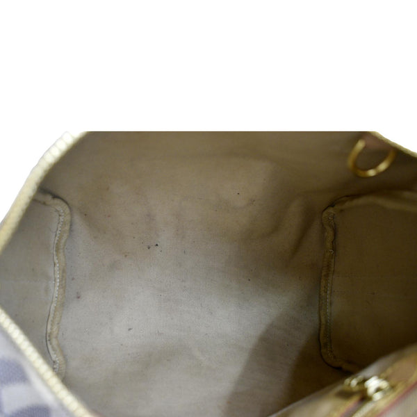 LOUIS VUITTON Speedy 25 Bandouliere Damier Azur Shoulder Bag White