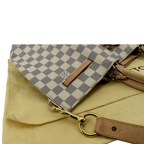 Louis Vuitton Girolata Damier Azur Shoulder Bag White - Top Right