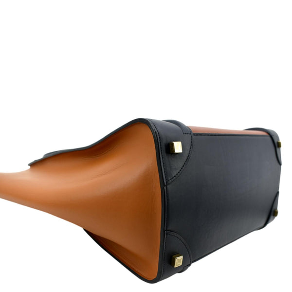 Celine Luggage Calfskin Leather Tote Bag Tri-Color - Bottom Left