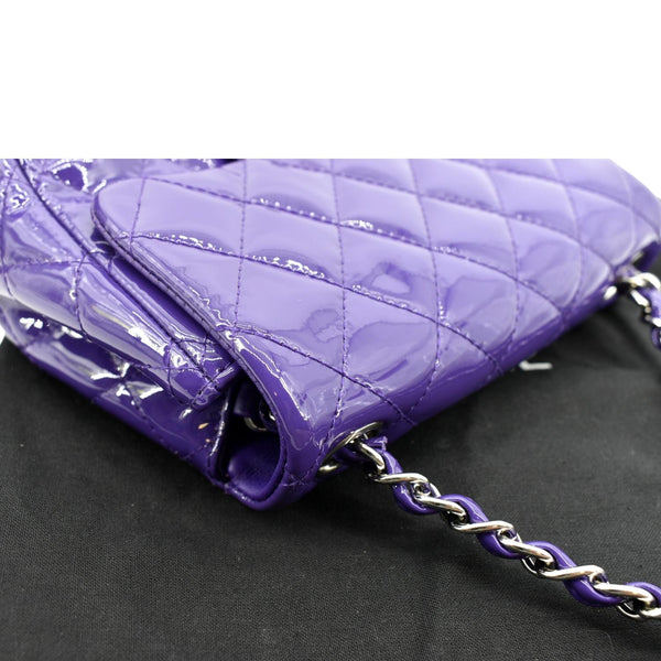 Chanel Mini Flap Patent Calfskin Leather Shoulder Bag - Top Right