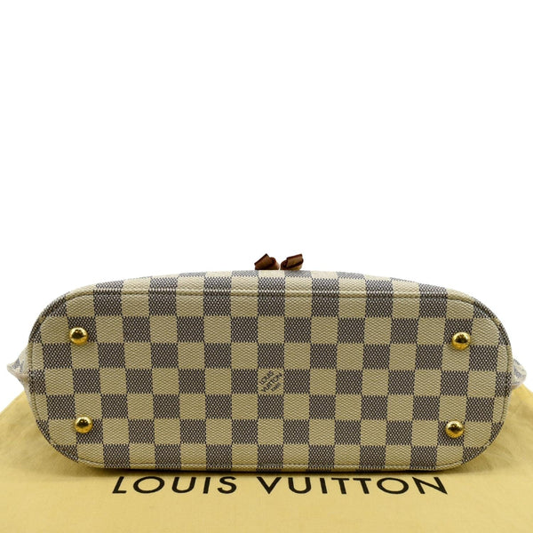 Louis Vuitton Girolata Damier Azur Shoulder Bag White - Bottom