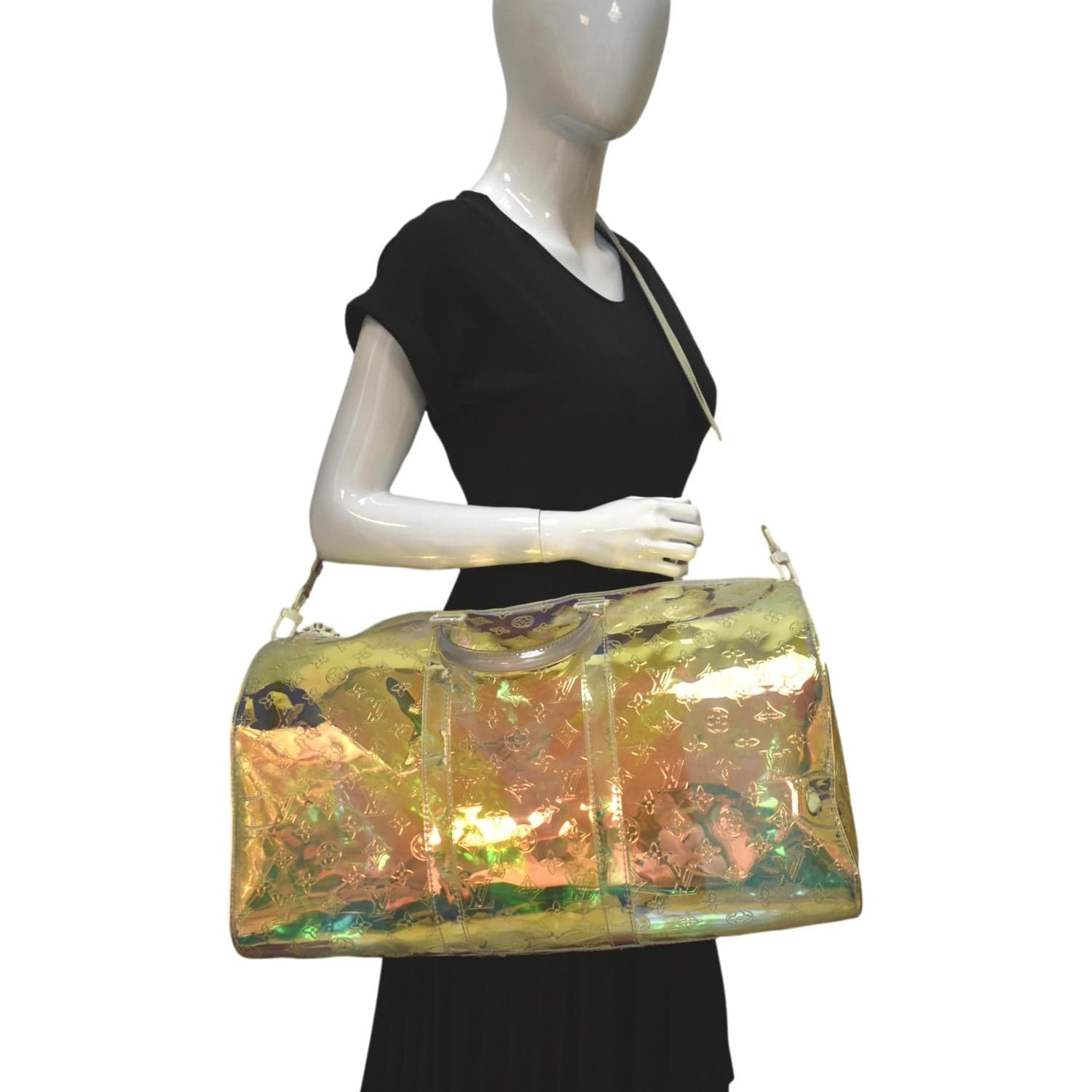 Keepall prism travel bag Louis Vuitton Multicolour in Plastic