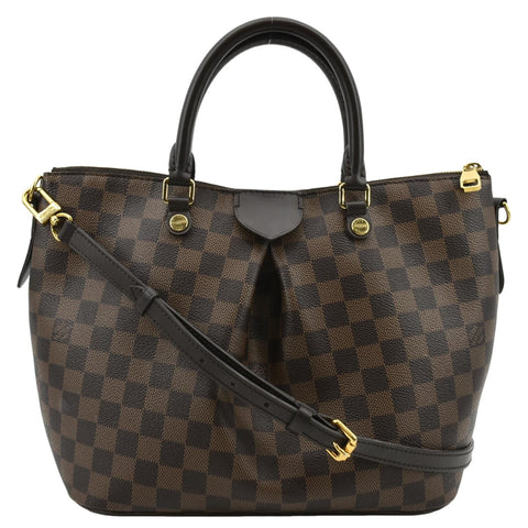 LOUIS VUITTON Siena PM Damier Ebene Shoulder Bag Brown