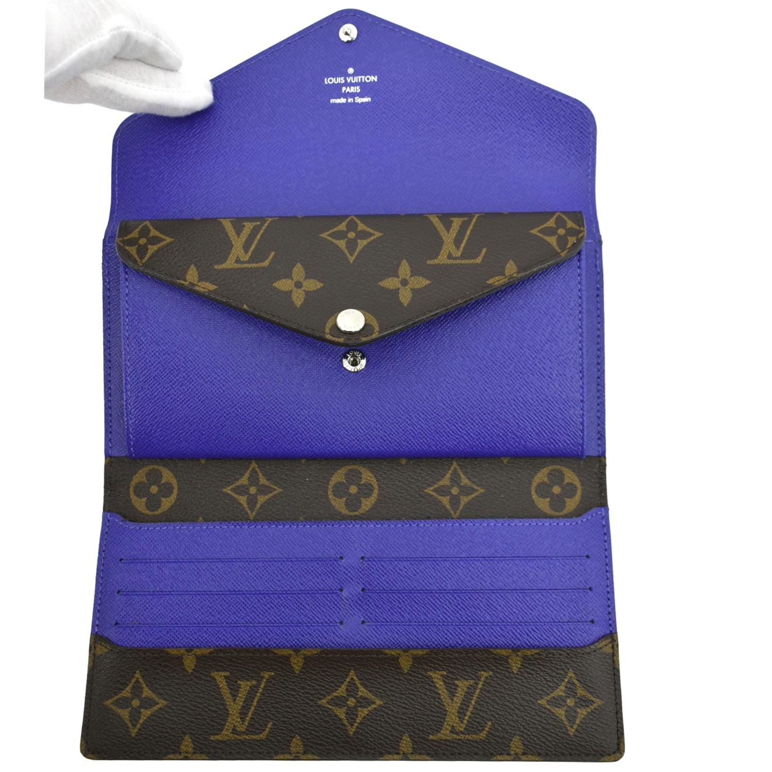 Louis Vuitton Blue Epi Leather and Monogram Canvas Marie-Lou Long Wallet  Louis Vuitton