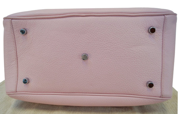 Hermes Lindy - Hermes 34cm Pink Clemence Shoulder Bag on sale