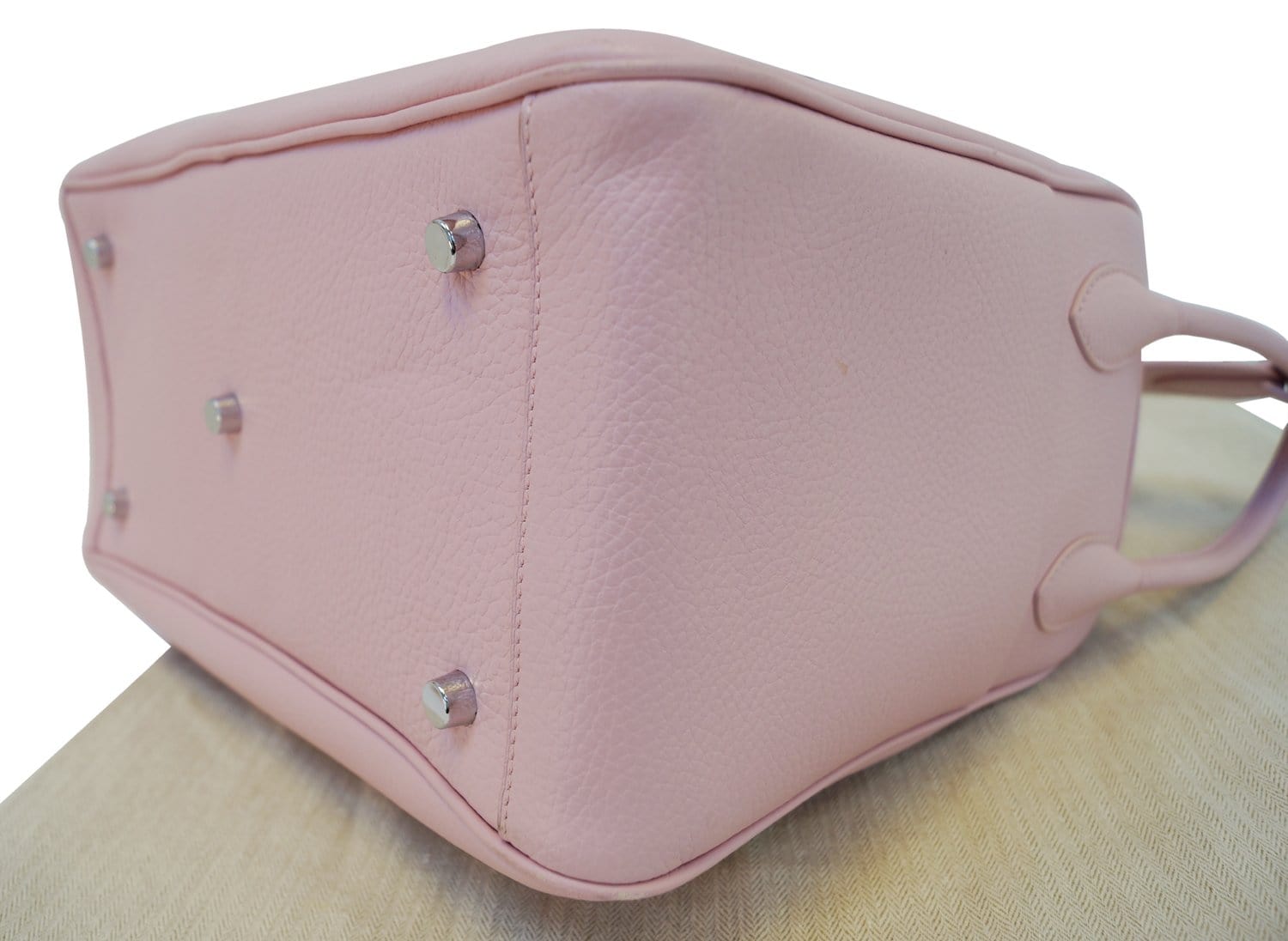 Lindy leather handbag Hermès Pink in Leather - 33362266