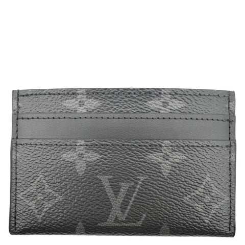 LOUIS VUITTON Monogram Eclipse Card Holder Black