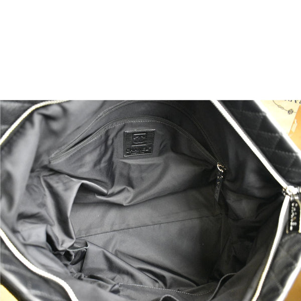 Chanel 2way Leather Shoulder Bag Black - Inside