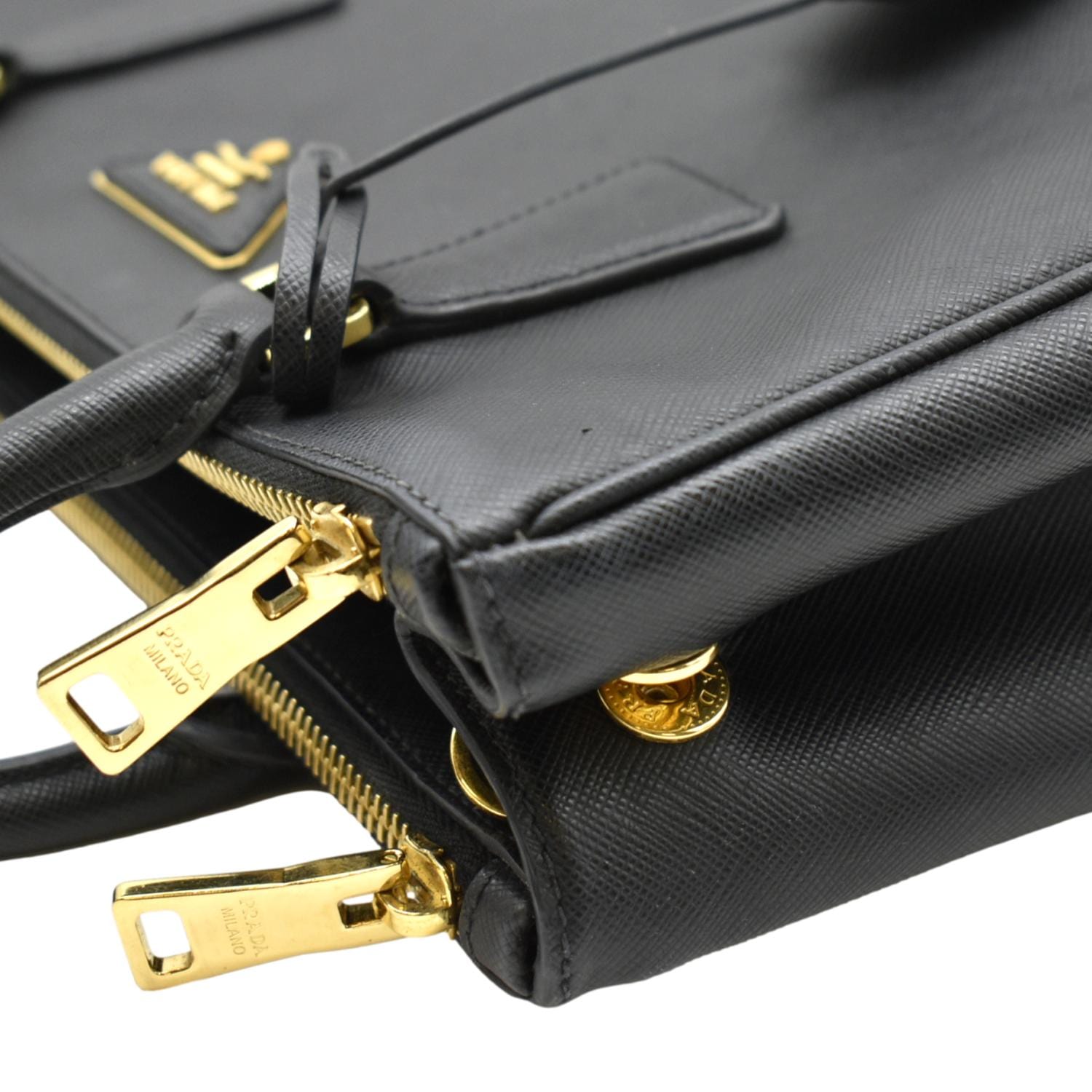 Prada Galleria Small Saffiano Double-Zip Tote Bag