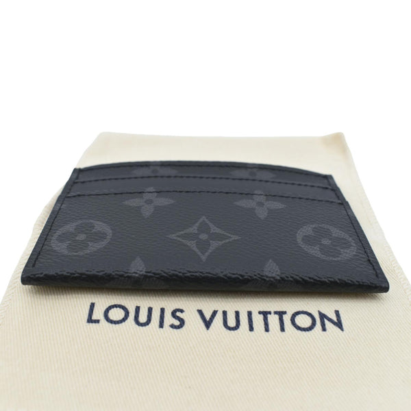 Louis Vuitton Monogram Eclipse Card Holder Black - Bottom 
