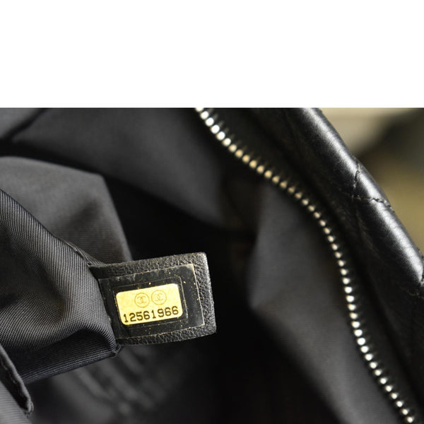 Chanel 2way Leather Shoulder Bag Black - Serial Number