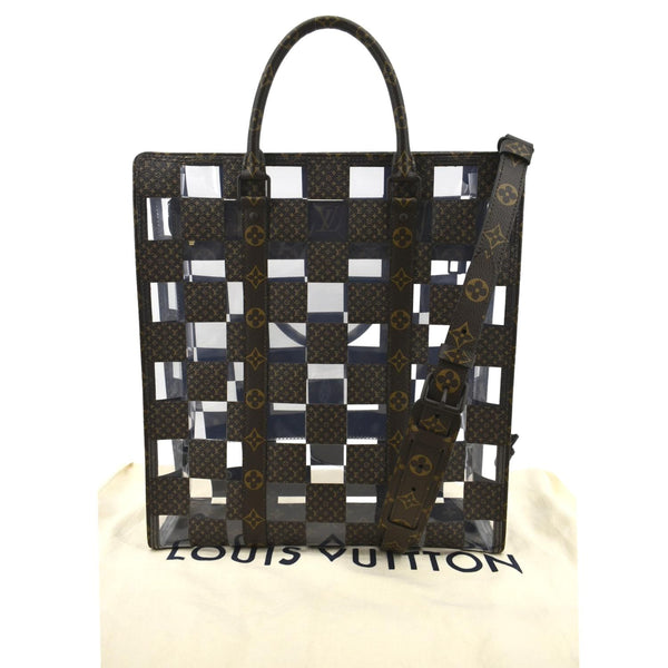 Louis Vuitton Sac Plat Chess PVC Monogram Shoulder Bag - Backside