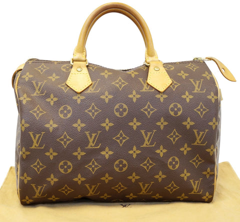 LOUIS VUITTON Speedy 30 Monogram Canvas  Satchel Bag