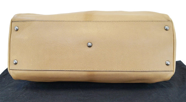 FENDI Brown Ombre Leather Peekaboo Large Satchel Bag - 30% Off